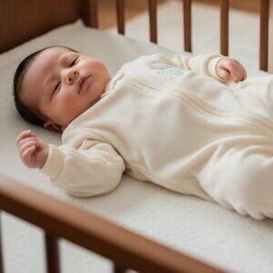 Classic Carter’s Newborn Cream Animal Sleeper Footed One Piece